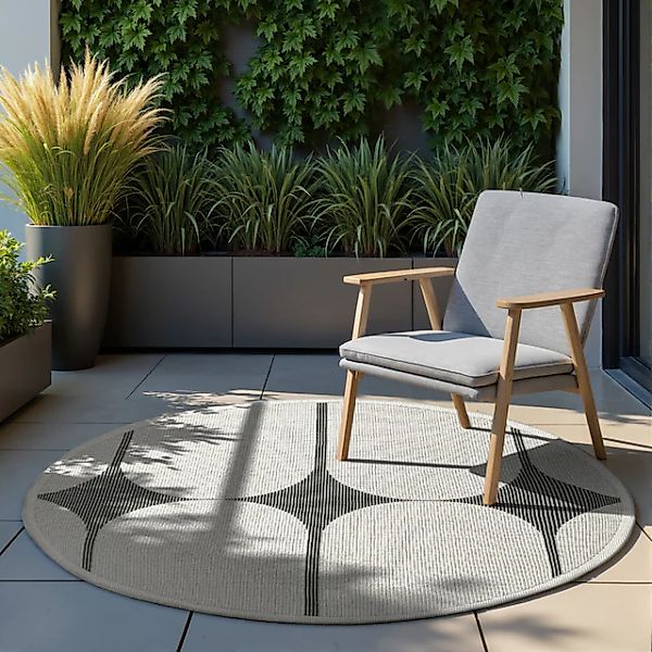 HANSE Home Outdoorteppich »Bowen Wendeteppich«, rund, 5 mm Höhe, In und Out günstig online kaufen