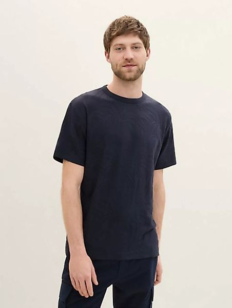 TOM TAILOR T-Shirt Jacquard T-Shirt günstig online kaufen