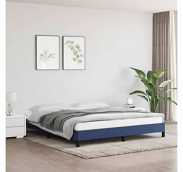 furnicato Bett Bettgestell Blau 180×200 cm Stoff günstig online kaufen