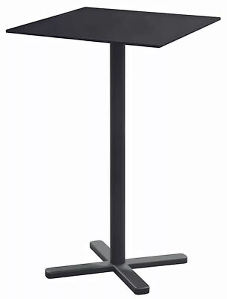Klappbarer Stehtisch Darwin grau schwarz metall / 70 x 70 cm - Emu - Metall günstig online kaufen
