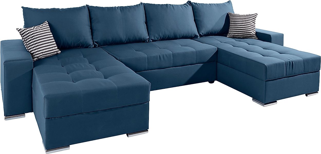 COLLECTION AB Wohnlandschaft "Josy XL U-Form, Breite: 313 cm" mit Bettfunkt günstig online kaufen