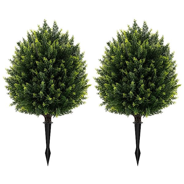 Kunstbaum Zypressenkugel, COSTWAY, Höhe 61 cm, günstig online kaufen