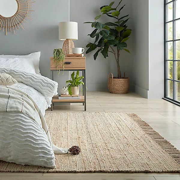 FLAIR RUGS Teppich »Levi, aus gewebter Jute«, rechteckig, 10 mm Höhe günstig online kaufen