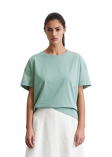 Marc O'Polo T-Shirt aus Material-Mix günstig online kaufen