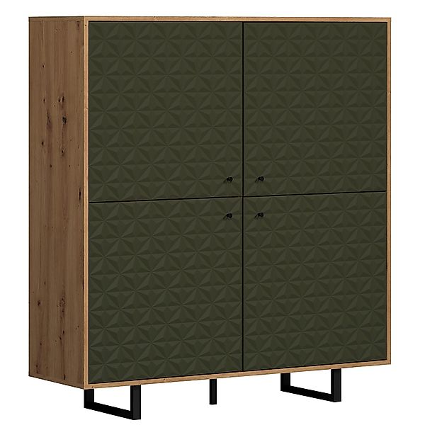 trendteam Highboard, Kommode Anrichte Schrank Dark günstig online kaufen