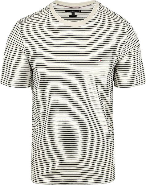 Tommy Hilfiger T-shirt Essential Streifen Navy - Größe S günstig online kaufen