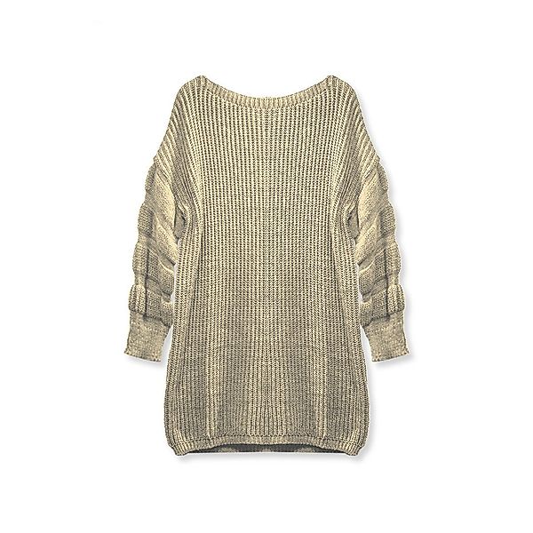 LaMarta Stillpullover Damen Longpullover Oversize Strick günstig online kaufen