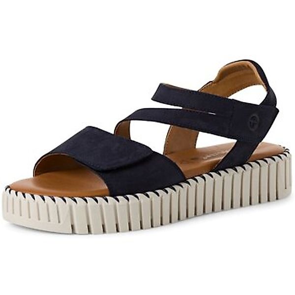 Tamaris Sandalette, Riemchensandale, Sommerschuh mit geriffelter Plateausoh günstig online kaufen
