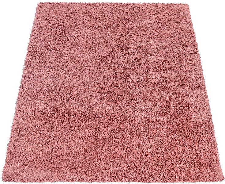 Paco Home Teppich »Twister 500«, rechteckig, 44 mm Höhe, Uni Hochflor Shagg günstig online kaufen