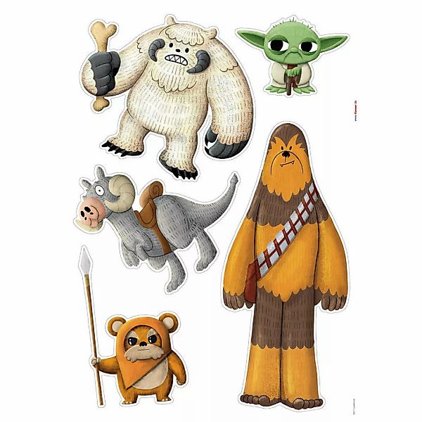 Komar Wandtattoo Star Wars friendly Monsters  Star Wars friendly Monsters B günstig online kaufen