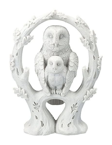 Figuren Shop GmbH Tierfigur Eulen Figur weiß - Embrace - Eulenfigur Dekofig günstig online kaufen