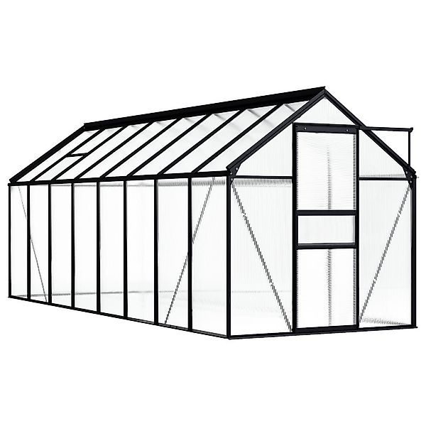 DOTMALL Gewächshaus Gewächshaus Anthrazit Aluminium 9,31 günstig online kaufen