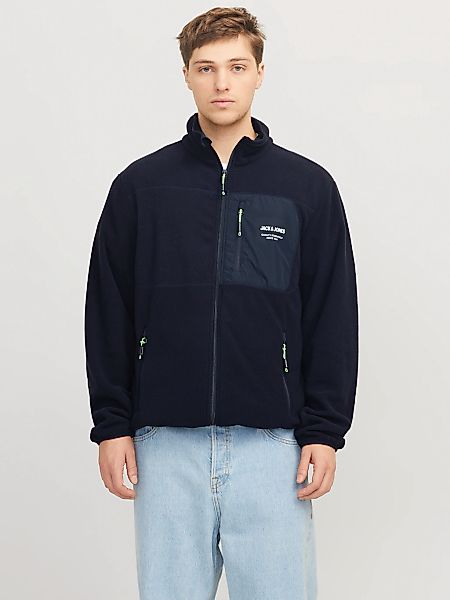 Jack & Jones Outdoorjacke "JJTHEO – Fleecejacke mit Stehkragen und Logoprin günstig online kaufen