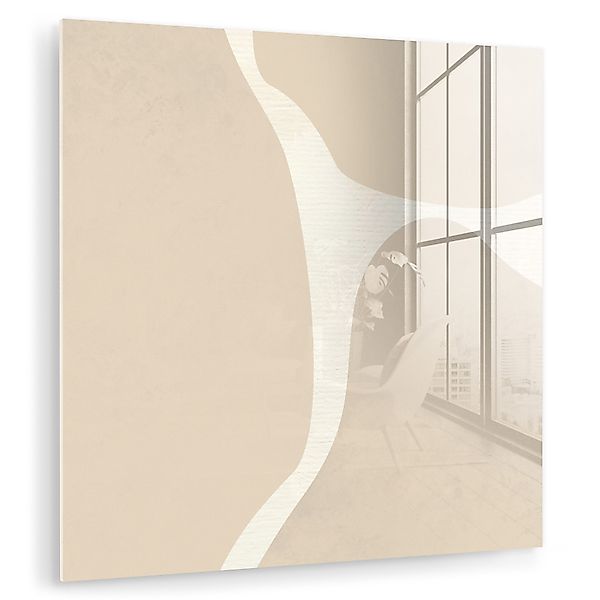 MuchoWow Acrylglasbild Abstrakt - Beige - günstig online kaufen