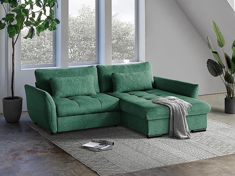 Beautysofa Ecksofa Caro, Lieferung beinhaltet die günstig online kaufen