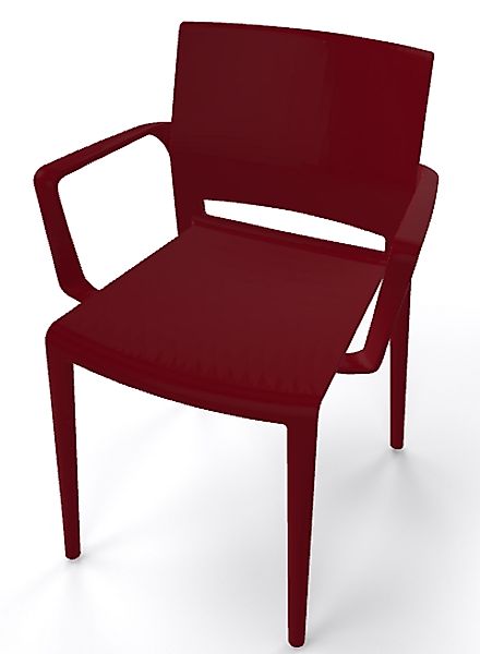Robuster Stapelstuhl Bakhita B - mit Armlehne für Garten und Wohnbereich bo günstig online kaufen