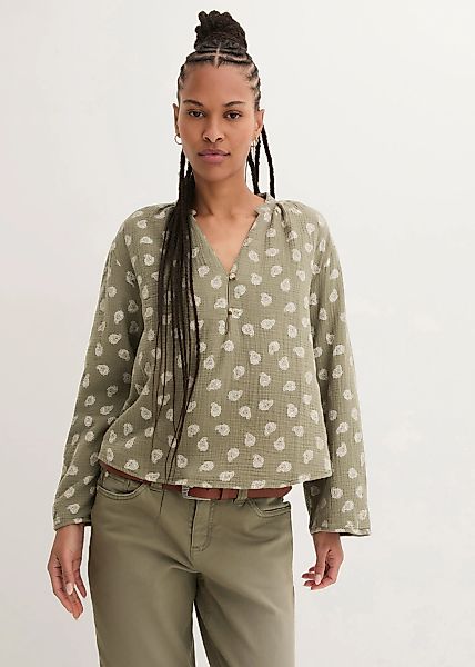 bonprix Langarmbluse "Oversize-Bluse aus luftigem Musselin", Oversize-Bluse günstig online kaufen