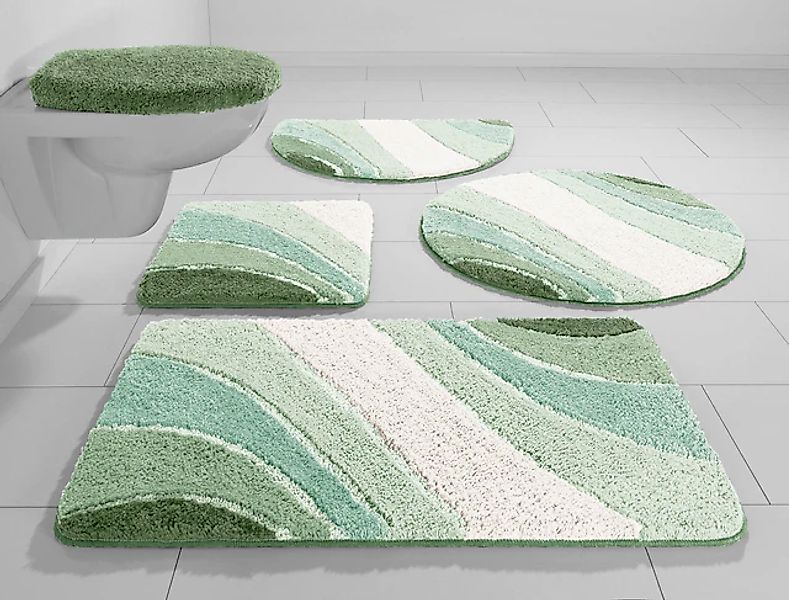 my home Badematte »Josie, Badvorleger, Badezimmer Teppich«, rutschhemmend b günstig online kaufen