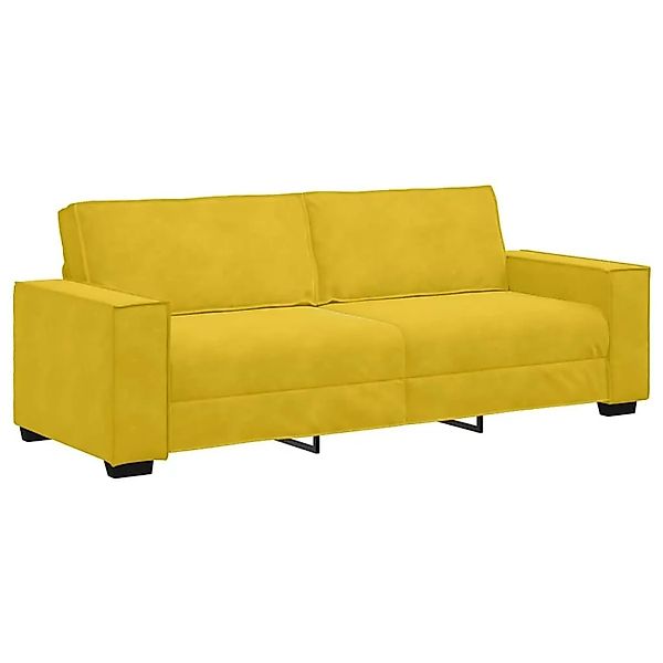 vidaXL 3-Sitzer-Sofa Gelb 180 cm Samt 4105036 günstig online kaufen
