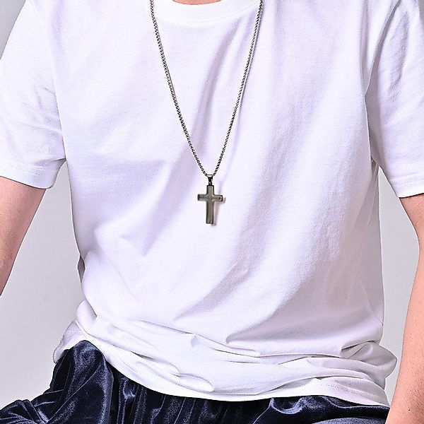 RWEUOQ Kreuzkette Herren-Halskette mit Anhänger Kreuz-Halskette günstig online kaufen