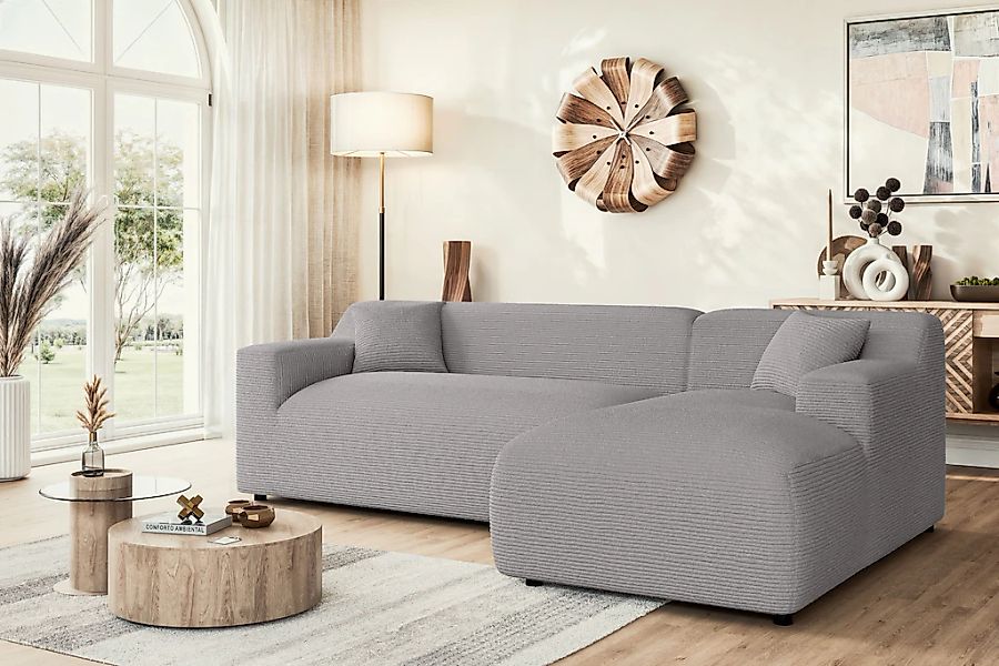 Home affaire Ecksofa "LILLIANA Designsofa, L-Form mit Recamiere rechts/link günstig online kaufen