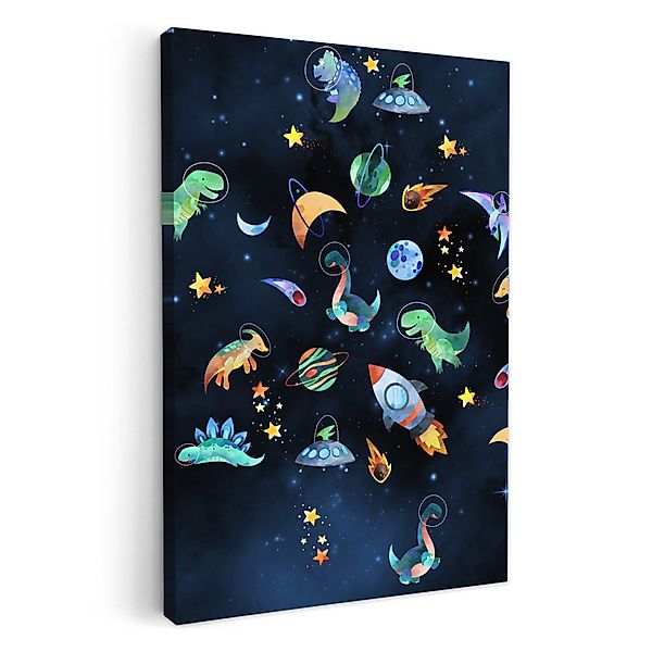 OneMillionCanvasses® Leinwandbild Weltraum - Dino - günstig online kaufen