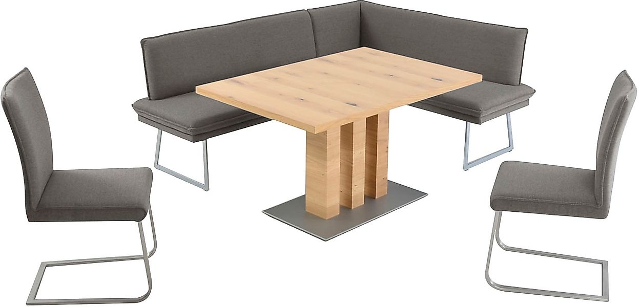 K+W Komfort & Wohnen Essgruppe »Santos III« 4 Stk. tlg. gepolsterte Eckbank günstig online kaufen