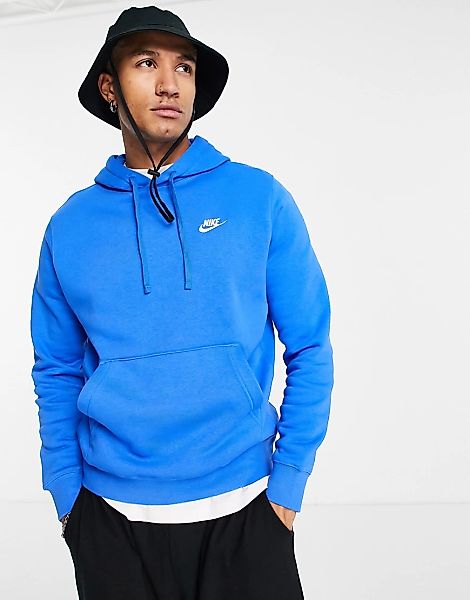 Nike Club – Kapuzenpullover in Blau günstig online kaufen