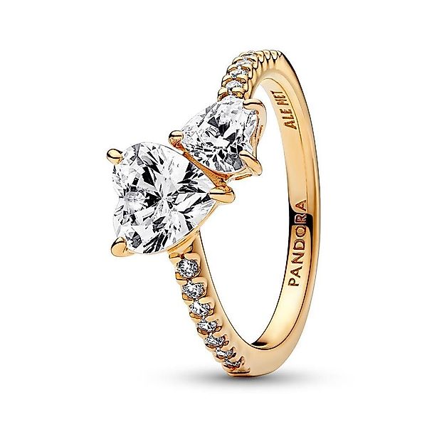 Pandora Fingerring PANDORA Damenring Doppeltes Herz günstig online kaufen