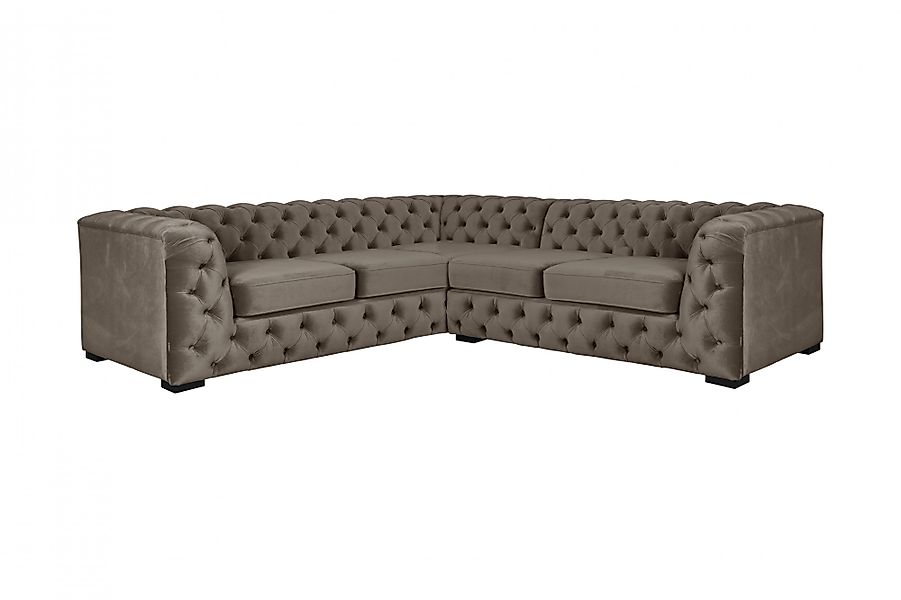 Home affaire Chesterfield-Sofa »KALINA L-Form«, hochwertige Chesterfield-Au günstig online kaufen