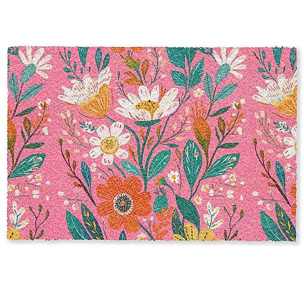 MuchoWow Fußmatte Rosa - Blumen - günstig online kaufen