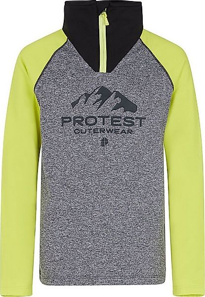 Protest Rollkragenpullover PRTRAF JR 1/4 zip active top DARK GREY MELEE günstig online kaufen