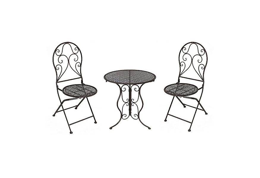 HTI-Line Balkonset Tischgruppe Lani Braun, (Set, 3-tlg., 1x Tisch, 2x Stühl günstig online kaufen