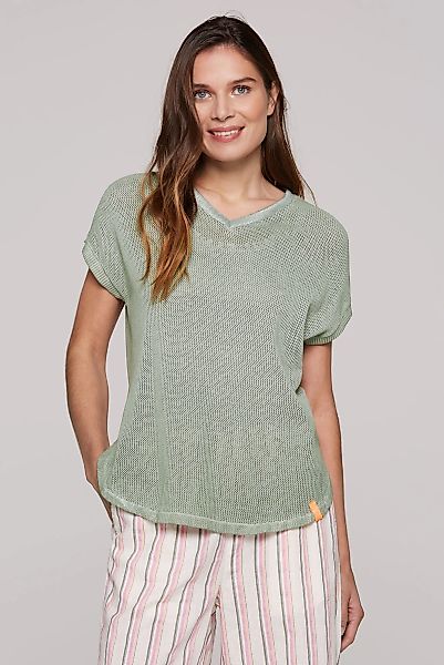 SOCCX V-Ausschnitt-Pullover, mit überschnittenen Schultern günstig online kaufen