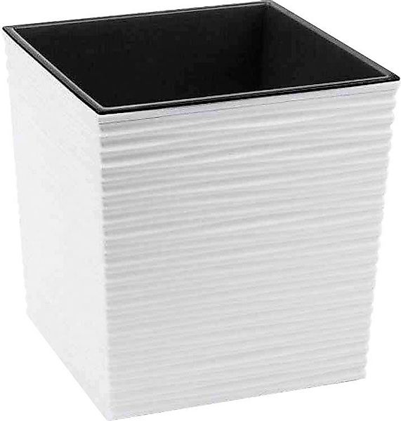 Siena Garden Pflanzgefäß Modern Biron Weiß 25x25x26,0 cm günstig online kaufen