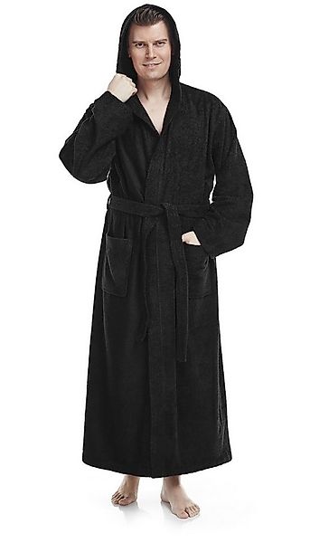 Arus Herrenbademantel Pacific, mit Kapuze, 100% Baumwolle, extra lang, für günstig online kaufen