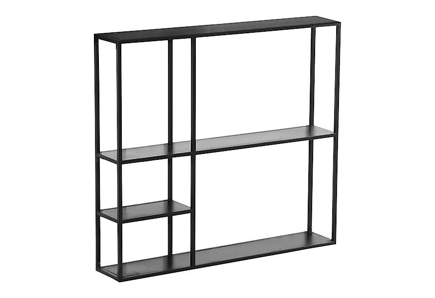 en.casa Wandregal, »Jämijärvi« mit 5 Ablagen Schwarz, matt günstig online kaufen