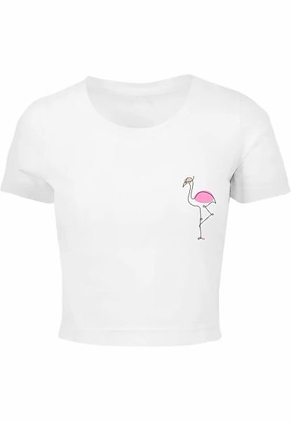 Merchcode T-Shirt "Merchcode Damen Ladies Flamingo Cropped Tee" 1 Stk. tlg. günstig online kaufen
