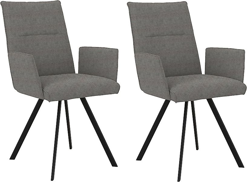Home affaire Armlehnstuhl "Sava" (Set) 2 Stk.Metallgestell günstig online kaufen