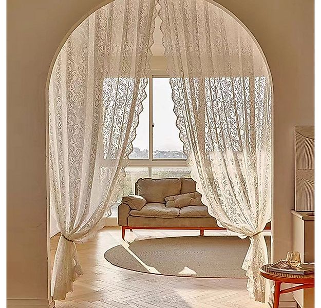 XDeer Vorhang 1-Paar Vorhang Gardinen mit Ösen,Transparent Gardinenschals günstig online kaufen