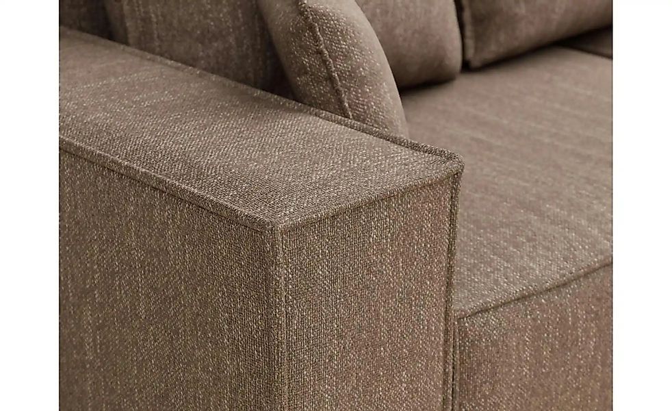 Ecksofa  Moyo ¦ braun ¦ Maße (cm): B: 255 H: 70 Polstermöbel > Sofas > 3-Si günstig online kaufen