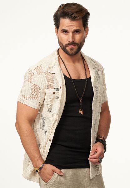 SOULSTAR Kurzarmhemd im Vintage Summer-Look Herren günstig online kaufen