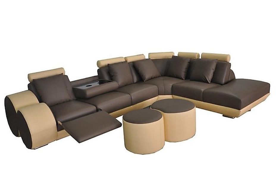 Xlmoebel Ecksofa Leder-Sofa mit USB-Anschluss für das Wohnzimmer in moderne günstig online kaufen