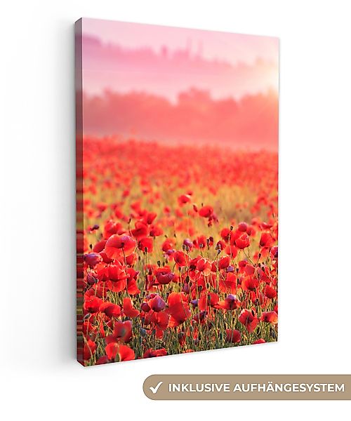 OneMillionCanvasses® Leinwandbild Blumen - Mohn - günstig online kaufen