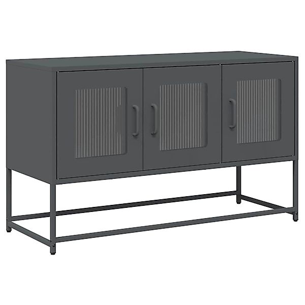 vidaXL TV-Schrank Anthrazit 100,5x39x60,5 cm Kaltgewalzter Stahl 853340 günstig online kaufen