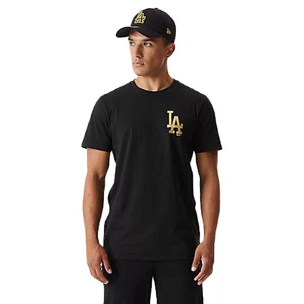 New Era Metallic Los Angeles Dodgers Kurzärmeliges T-shirt M Black günstig online kaufen