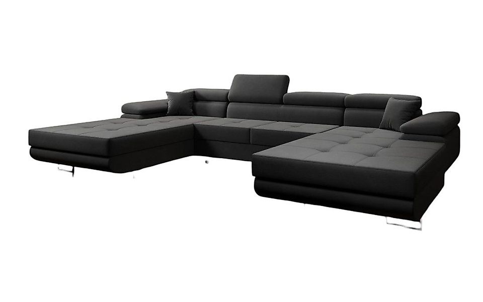 Luxusbetten24 Schlafsofa Designer Sofa Calvera U, günstig online kaufen