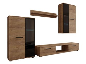 MIRJAN24 Wohnwand Salsa, (4er-Set, Hängevitrine, Wandregal, günstig online kaufen