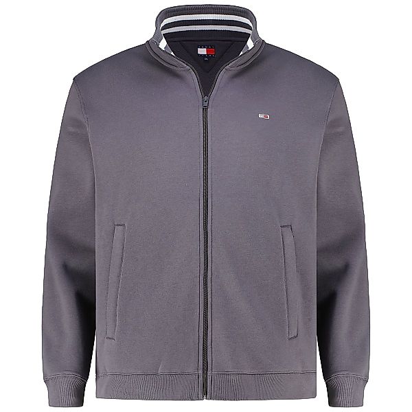Tommy Jeans Sweatjacke aus Baumwollmischung Farbe dunkelgrau Größe: 6XL günstig online kaufen