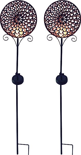 Luxform Gartenleuchte Solar-Erdspieß-Gartenlampe - Mandala - günstig online kaufen